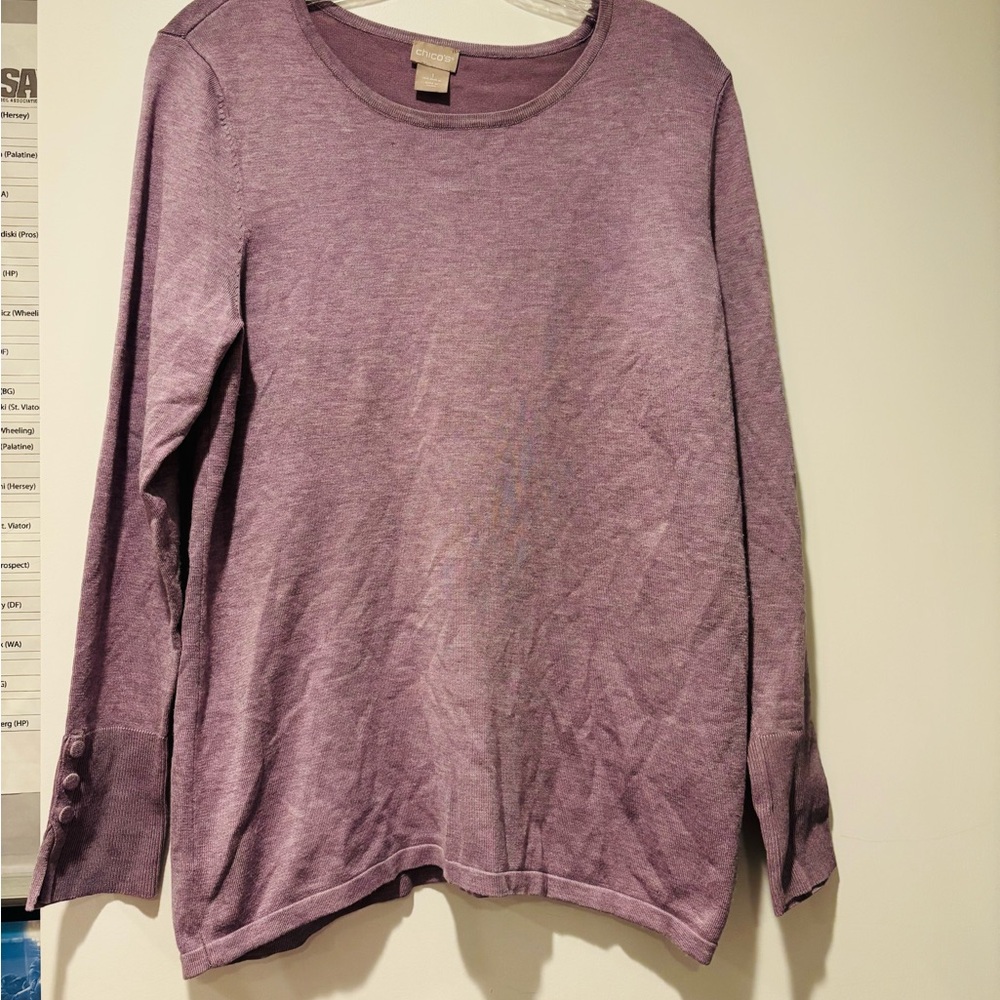 CHICO’S Light Purple Casual Top, US Size Medium